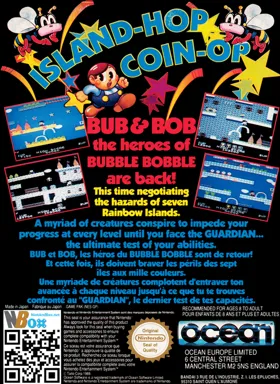 Rainbow Islands - Bubble Bobble 2 (Europe) box cover back